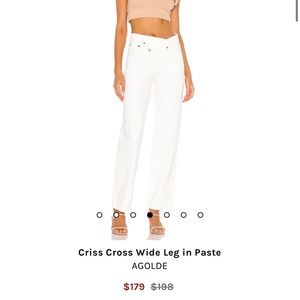 Agolde crisscross jeans